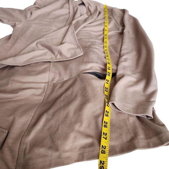 LOGO Lounge by Lori‎ Goldstein Womens Cardigan L Draped Open Front Lagenlook - Picture 8 of 11